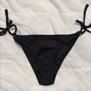 Gooseberry seaside Black Tie-Side Bikini Bottom